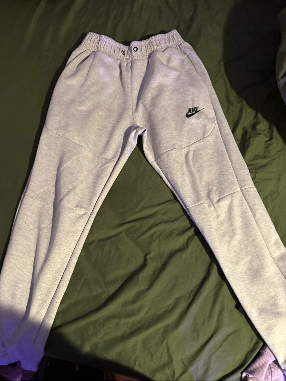 Nike tech Light Gray Jogger Sweatpants